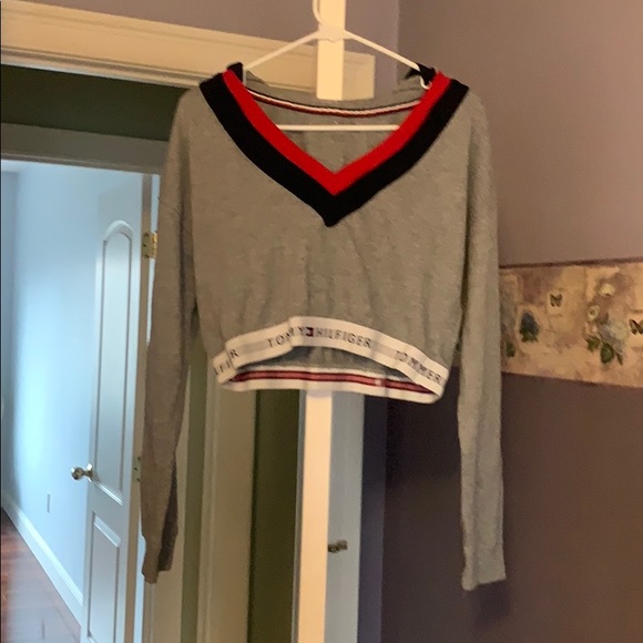 Tommy Hilfiger Tops - Tommy Hilfiger crop sweat shirt